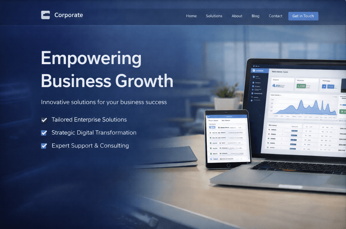 Corporate CMS Website